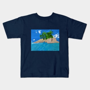 tropical island Kids T-Shirt